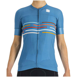 Sportful Vélodrome Dames Jersey Berry Blue - Maat S