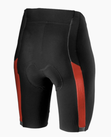 Castelli Velocissima 2 Short Zwart/Rood - Maat XS