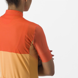 Castelli Velocissima Jersey Soft Orange Scarlet Ibis