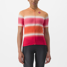 Castelli Dolce Jersey Soft Orange Hibiscus