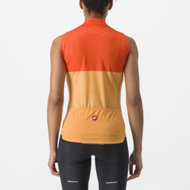 Castelli Velocissima Sleeveless Soft Orange Scarlet Lava