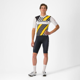 Castelli Heritage Jersey Black White Yellow