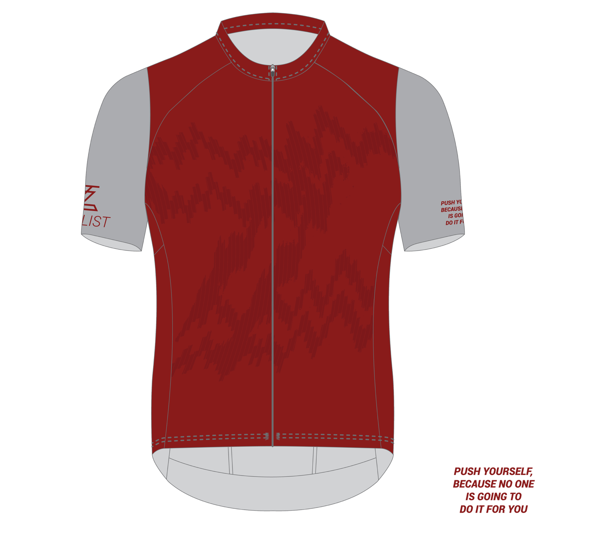 .Zyclist Elite Aero Jersey Bordeaux/Grey