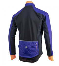 Rogelli Contento Winterjack Blauw/Zwart/Oranje - Maat M