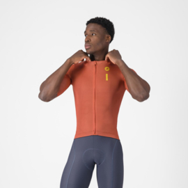 Castelli Drittone Logo Jersey Paprika