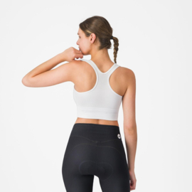 Castelli Comfort Travel Crop Top White