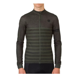 Agu Essential LS Jersey Army Green Melange - Maat XXXL