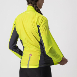 Castelli Squadra Stretch W Jacket Yellow Fluo