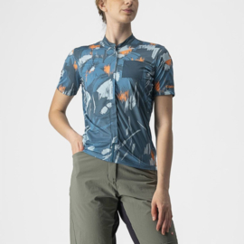 Castelli Unltd Sentiero Jersey Dark Teal Coral Flash