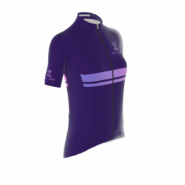 .Zyclist Strade Jersey Streep Purple - Maat XS