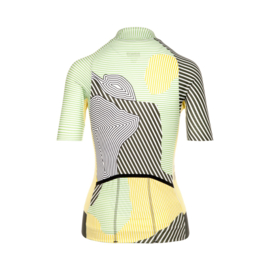 Bioracer Epic Jersey Women Kontur Olive Yellow  - Maat XS