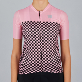 Sportful Checkmate W Jersey Pink - Maat L