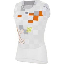 Sportful Pro Wit Zilver Oranje - Maat S
