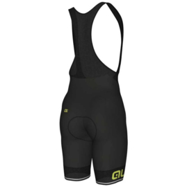 Ale Solid Corsa Bibshort Zwart/Geel - Maat S