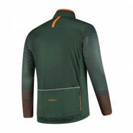 Rogelli Wire Winterjacket Groen/Oranje - Maat S