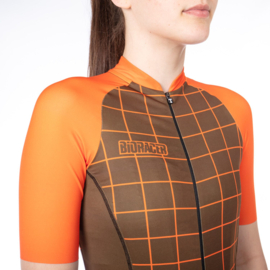 Bioracer Vesper Jersey Moon Ride Brown/Orange