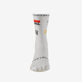 Castelli Soudal Rosso Corsa Pro 18 Sock White