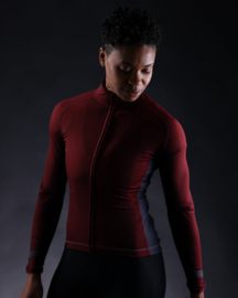 Megmeister Thermal Jersey DWR Coating Burgundy - Maat L