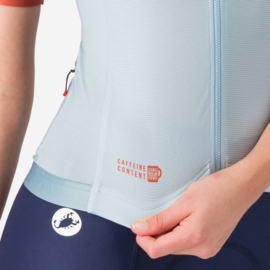 Castelli Corretto W Jersey Winter Sky Hot Sauce