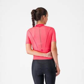 Castelli Anima Flow Jersey Brilliant Pink Hibiscus