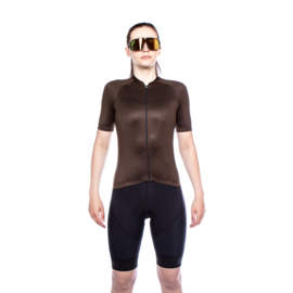 Bioracer Metalix Jersey Women Brown