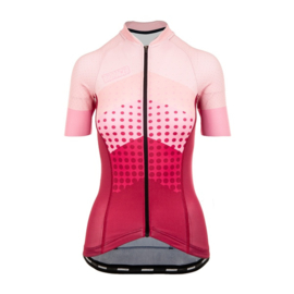 Bioracer Vesper Jersey Doris Dots Bordeaux - Maat XL