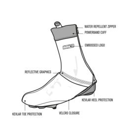 Bioracer 3D Neo Shoe Covers - Maat L (42-44)