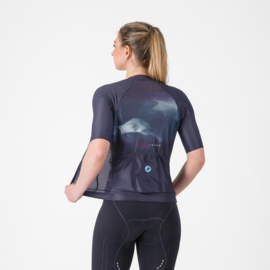Castelli Climber's A/C W Jersey Belgian Blue Neon Cobalt-Silve