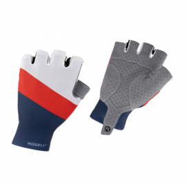 Rogelli Gloves Kai Blauw/Rood/Wit - Maat XL