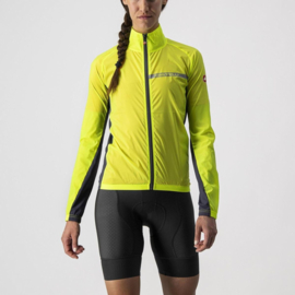 Castelli Squadra Stretch W Jacket Yellow Fluo