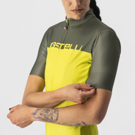 Castelli Velocissima Jersey Sulphur Military Green