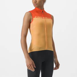 Castelli Velocissima Sleeveless Soft Orange Scarlet Lava
