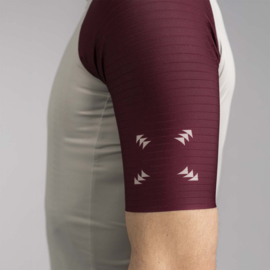 Bioracer Icon Jersey Warm Grey - Bordeaux
