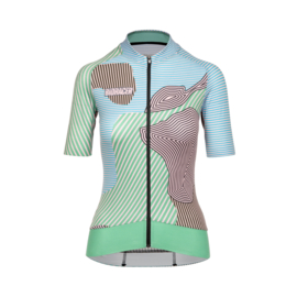 Bioracer Epic Jersey Women Kontur Green Pink