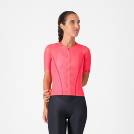 Castelli Anima Flow Jersey Brilliant Pink Hibiscus