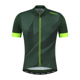 Rogelli Dusk Fietsshirt Heren Groen/Fluor - Maat M