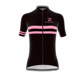 .Zyclist Strade Jersey Black/Pink - Maat L