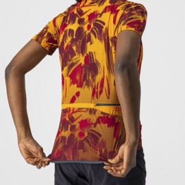Castelli Unltd Sentiero Jersey Golden Orange Barbaresco Red