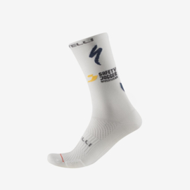 Castelli Soudal Rosso Corsa Pro 18 Sock White