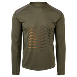 AGU Fietsshirt LM MTB Army Green - Maat XXXL