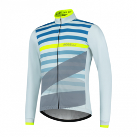 Rogelli Stripe Winterjack Grijs/Fluor - Maat S