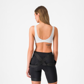 Castelli Rosso Corsa Bra White