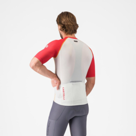 Castelli Unlimited Endurance 3 Jersey Ivory Rich Red