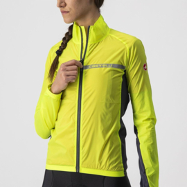 Castelli Squadra Stretch W Jacket Yellow Fluo