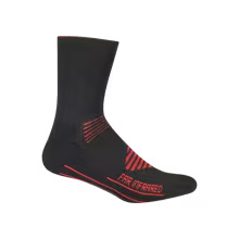 BBB FitFeet Thermo Socks Black Red - Maat 44/47
