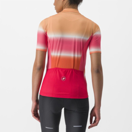 Castelli Dolce Jersey Soft Orange Hibiscus