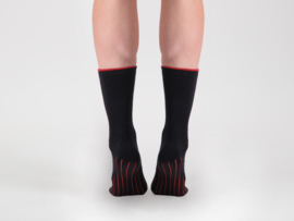BBB FitFeet Thermo Socks Black Red - Maat 44/47
