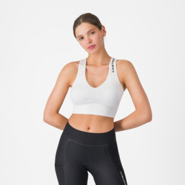 Castelli Comfort Travel Crop Top White
