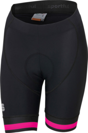Sportful  Bodyfit Classic Short Zwart / Bubble Gum - Maat S