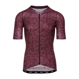 Bioracer Spitfire Jersey Bordeaux Noise - Maat S